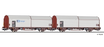 Tillig 70078 - H0 - 2-tlg. Set Haubenwagen, ČD Cargo, Ep. VI